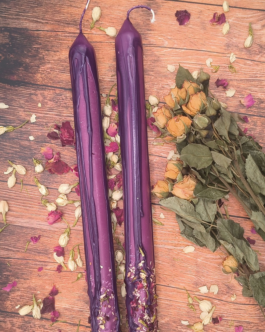 Persephone 10" Taper Unscented Soy Wax Candles